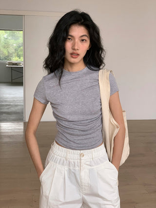 ruffle crew top