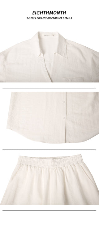 white pants set