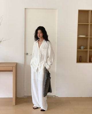 white pants set