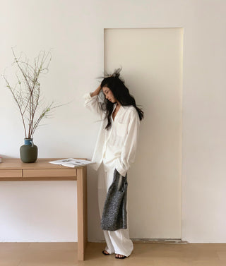 white pants set