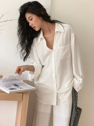 white pants set