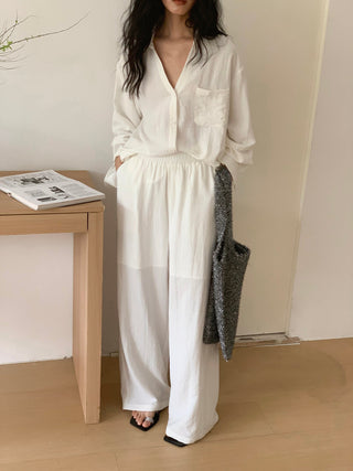 white pants set