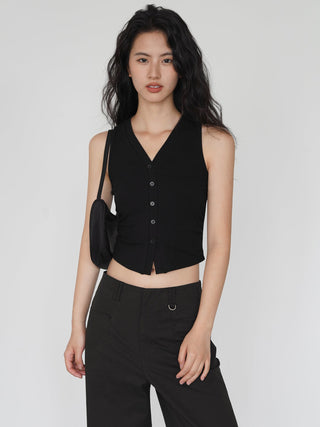 V-neck crop-top