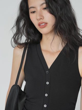 V-neck crop-top