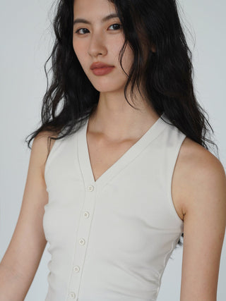 V-neck crop-top