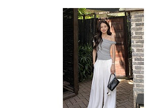 twisted off-shoulder top