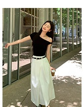 twisted off-shoulder top