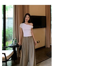 twisted off-shoulder top