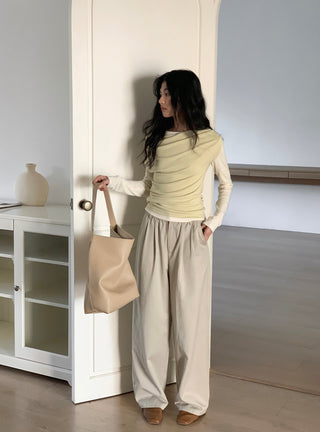long peplum top
