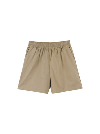 khaki wide shorts
