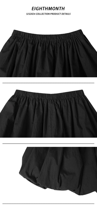 black mini skirt