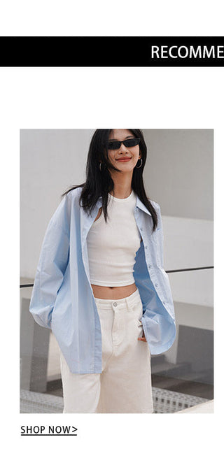 light blue shirt