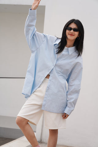 light blue shirt