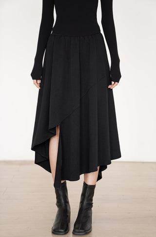 slit long skirt