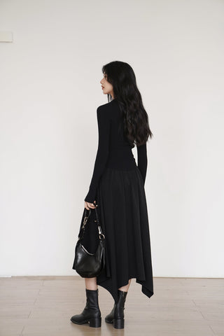 slit long skirt