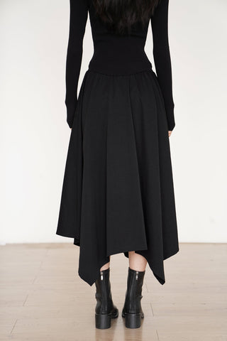 slit long skirt