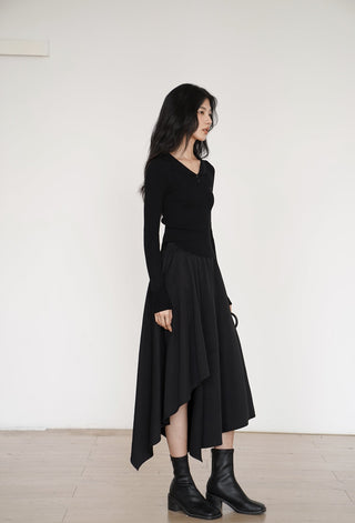 slit long skirt
