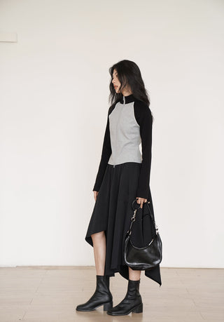 slit long skirt