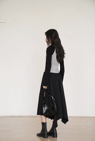 slit long skirt