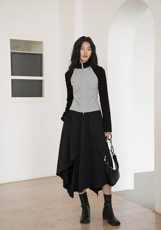 slit long skirt