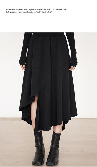slit long skirt