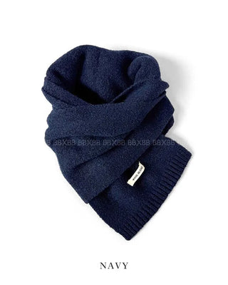 (11 colors) Soft wool knit long scarf