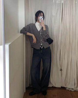 Premium Slit Denim Pants