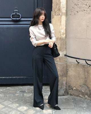 High-neck blouse