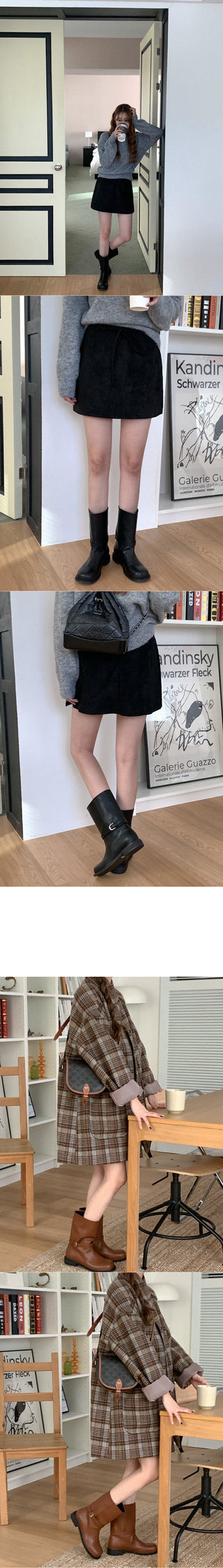 Buckle Half Boots