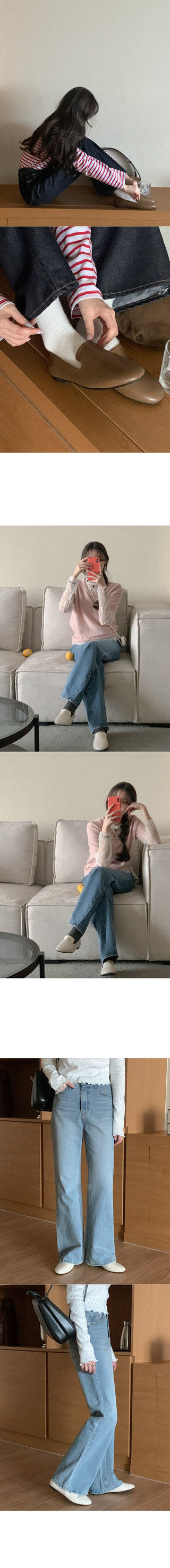Simple leather loafers