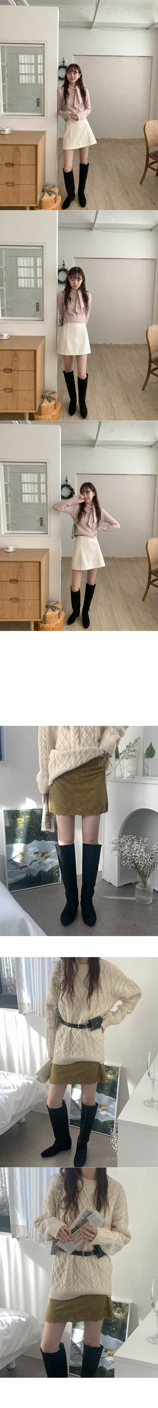 Suede long boots