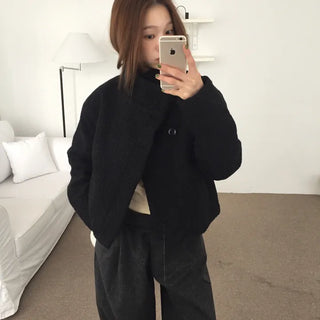 Daily Mood High-Neck Short Coat