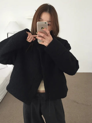 Daily Mood High-Neck Short Coat