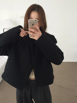 Daily Mood High-Neck Short Coat