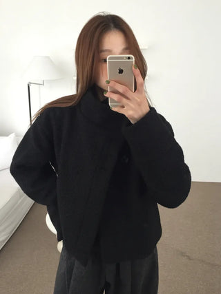 Daily Mood High-Neck Short Coat