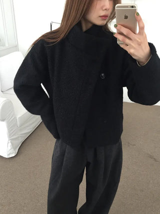 Daily Mood High-Neck Short Coat
