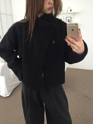 Daily Mood High-Neck Short Coat