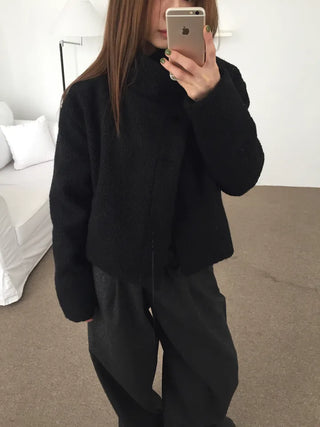 Daily Mood High-Neck Short Coat