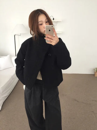 Daily Mood High-Neck Short Coat