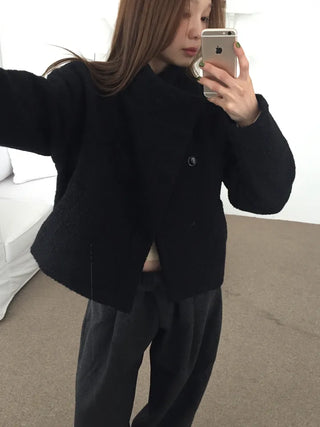 Daily Mood High-Neck Short Coat