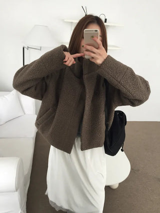 Daily Mood High-Neck Short Coat