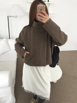 Daily Mood High-Neck Short Coat