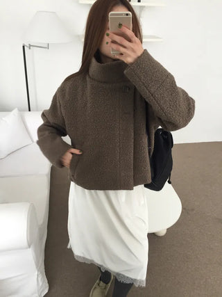 Daily Mood High-Neck Short Coat