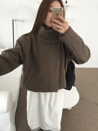 Daily Mood High-Neck Short Coat