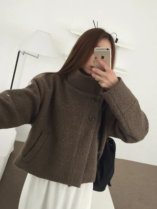 Daily Mood High-Neck Short Coat