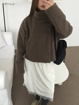Daily Mood High-Neck Short Coat