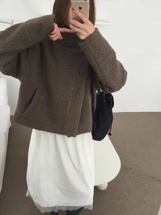 Daily Mood High-Neck Short Coat