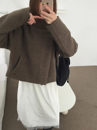 Daily Mood High-Neck Short Coat