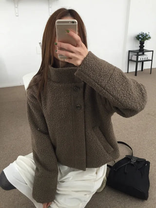 Daily Mood High-Neck Short Coat