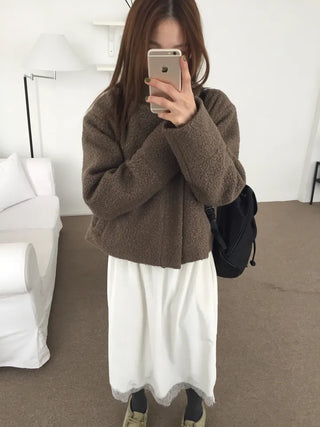 Daily Mood High-Neck Short Coat